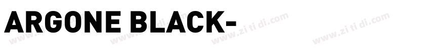 ARGONE BLACK字体转换
